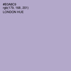 #B3A8C9 - London Hue Color Image